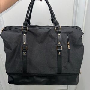 Grey/black carry-on bag